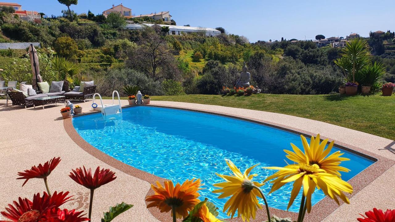 Studio-Mezzanine Dans Villa Cagnes-sur-Mer Bagian luar foto