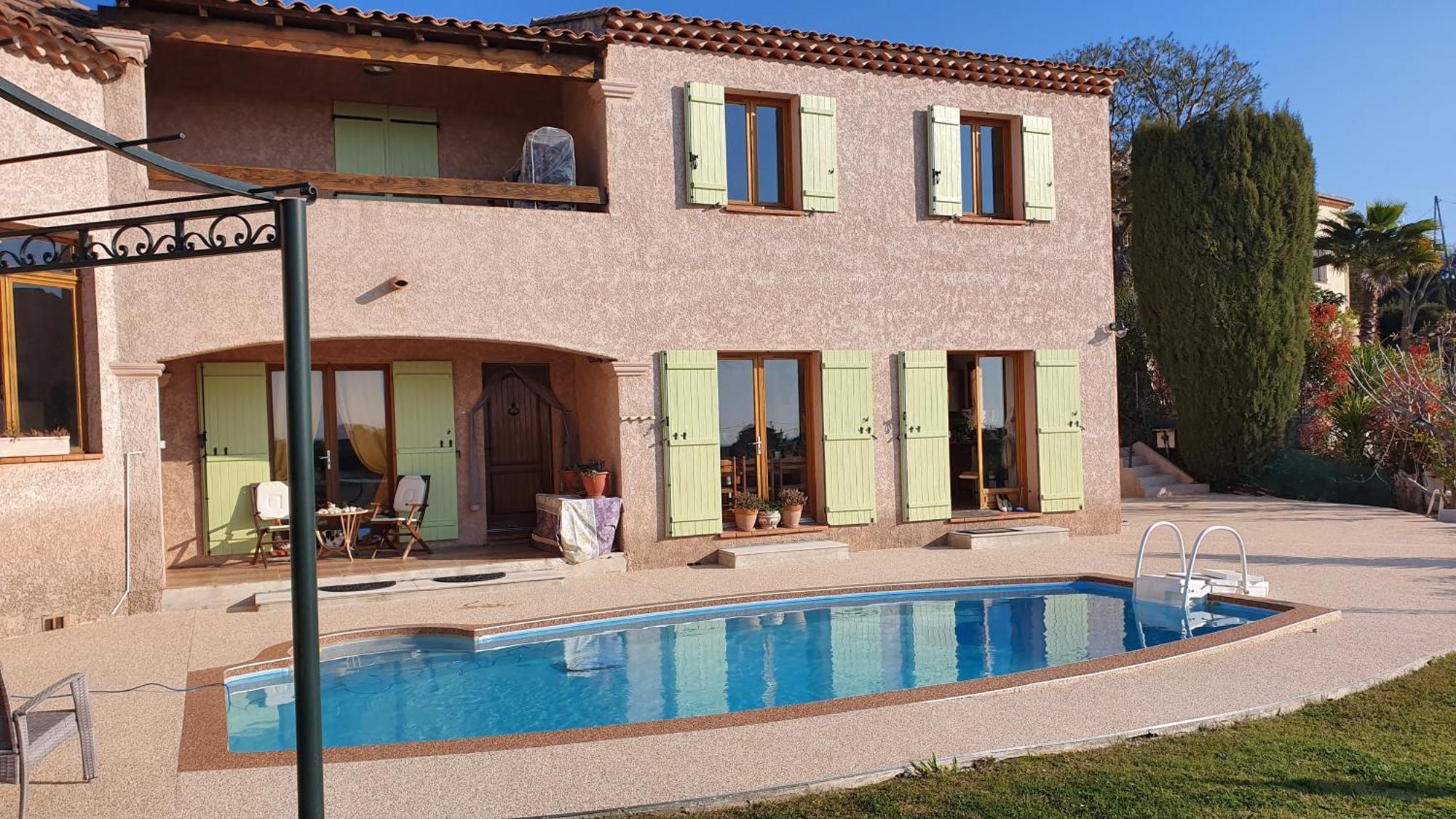 Studio-Mezzanine Dans Villa Cagnes-sur-Mer Bagian luar foto